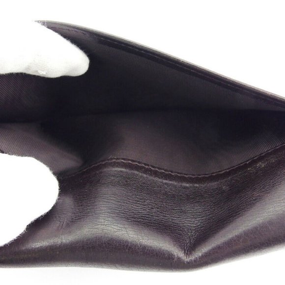 GUCCI wallet micro Gucci island leather Auth used L3177 - Picture 3 of 9